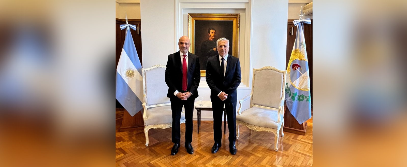 Ambassador Dinesh Bhatia met Alfredo Cornejo, Governor of Mendoza on 20 January 2025.