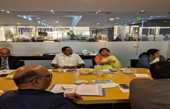 Ambassador Shri Sanjiv Ranjan received a  delegation led by Shri Sellur Raju, Hon`ble Minister for Co-operation, Statistics and Ex-Servicemen Welfare of Tamil Nadu who participated in the General Assembly of the International Co-operative Alliance in Buenos Aires