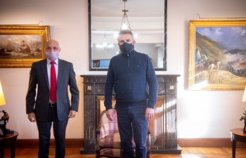 Ambassador Dinesh Bhatia met with Agustín Rossi, Argentine Minister of Defense 