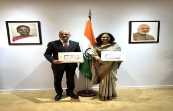 Ambassador Dinesh Bhatia and Mrs. Seema Bhatia exercised their franchise in General Elections 2024 through postal ballot.