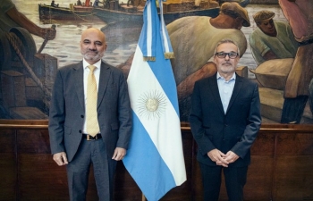 Ambassador Dinesh Bhatia met Mario Russo, Minister of Health