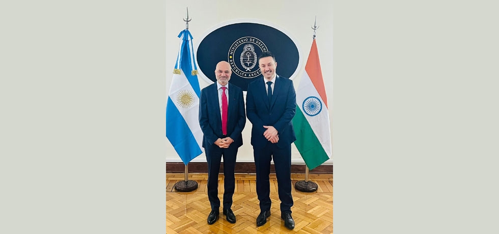 Ambassador Dinesh Bhatia had a meeting with Minister of Defence, Luis Petri on 2 July 2024