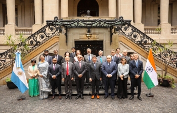 El Secretario Jaideep Mazumder del Ministerio de Relaciones Exteriores de la India y el Secretario Leopoldo Sahores del Ministerio de Relaciones Exteriores de Argentina realizaron la VII Ronda de Consultas Políticas en Buenos Aires. 