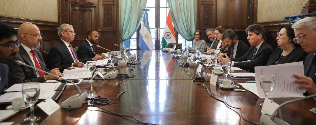 Secretary Jaideep Mazumder of Ministry of External Affairs at India & Secretary Leopoldo Sahores of Argentine Ministry of Foreign Affairs held 7th Foreign Office Consultations at Buenos Aires on 13 September 2024.