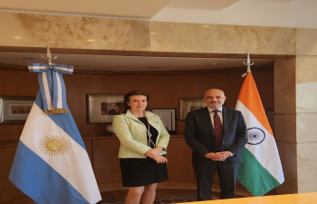 Ambassador Dinesh Bhatia met Diana Mondino, Minister of Foreign Affairs