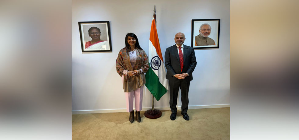 Ambassador Dinesh Bhatia received Lorena Villaverde, MP representing Rio Negro Province on 25 September 2024