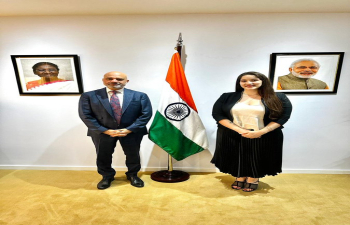 Ambassador Dinesh Bhatia received Rocio Bonacci, President of Parliamentary Friendship Group with India 