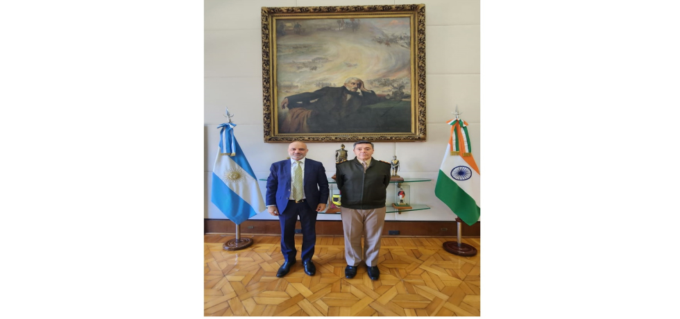 Ambassador Dinesh Bhatia met Division General Carlos Alberto Presti on 31 October 2024