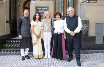 Ambassador Dinesh Bhatia & Mrs. Seema Bhatia inaugurated 9th Ayurveda Day