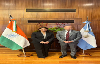 Ambassador Dinesh Bhatia met Ms Florencia Misrahi, Director of ARCA to explore avenues for cooperation between India & Argentina.