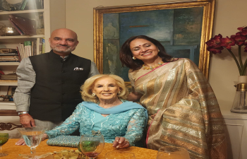 Ambassador Dinesh Bhatia & Ms Seema Bhatia had the honour and pleasure to meet the one and only Mirtha Legrand